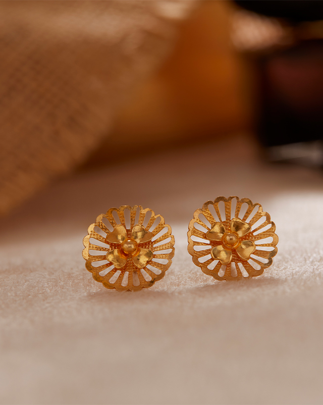 Oorvi 22KT Gold Drop Earrings Oorvi 22KT Gold Drop Earrings