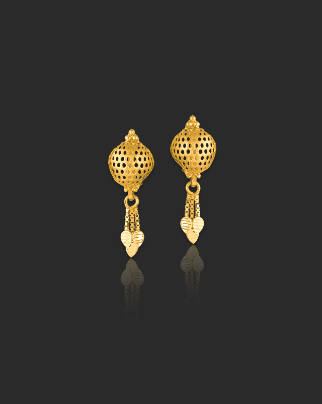 Pihu 22KT Gold Drop Earrings Pihu 22KT Gold Drop Earrings