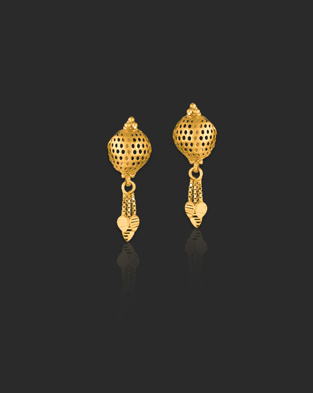 Pihu 22KT Gold Drop Earrings Pihu 22KT Gold Drop Earrings