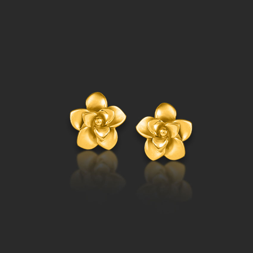 Alesha 22KT Gold Stud Earrings Alesha 22KT Gold Stud Earrings