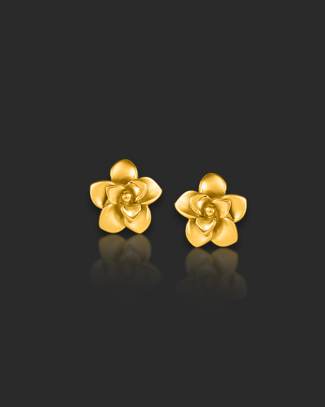 Alesha 22KT Gold Stud Earrings Alesha 22KT Gold Stud Earrings