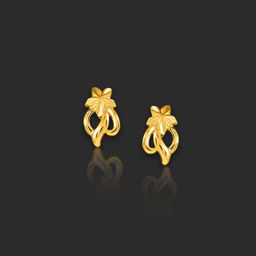Leena 22KT Gold  Stud Earrings