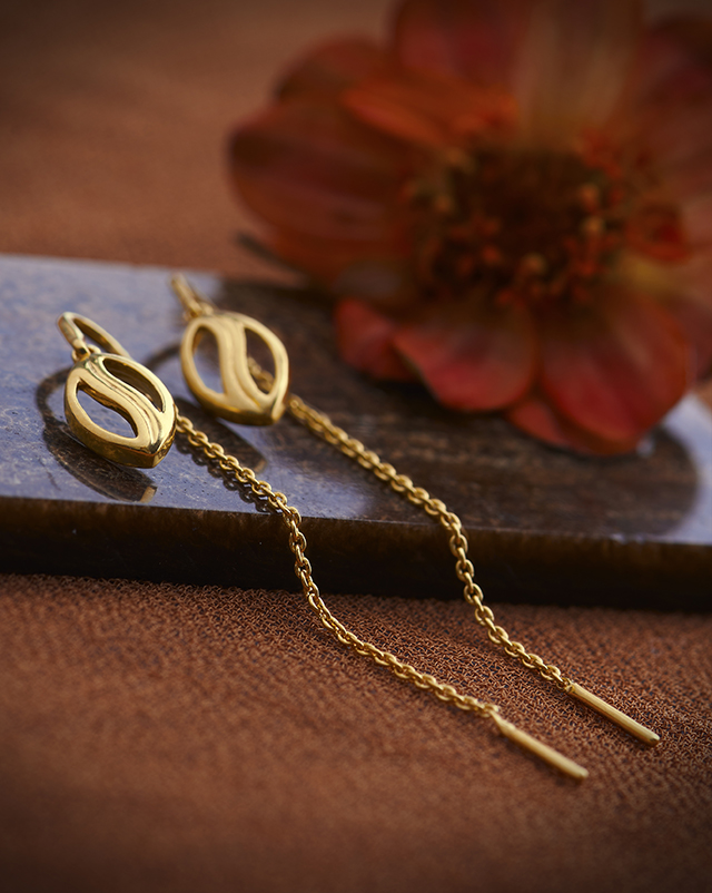Gold Earrings 22 Karat Yellow Gold Ojasvi 22KT Gold Earring