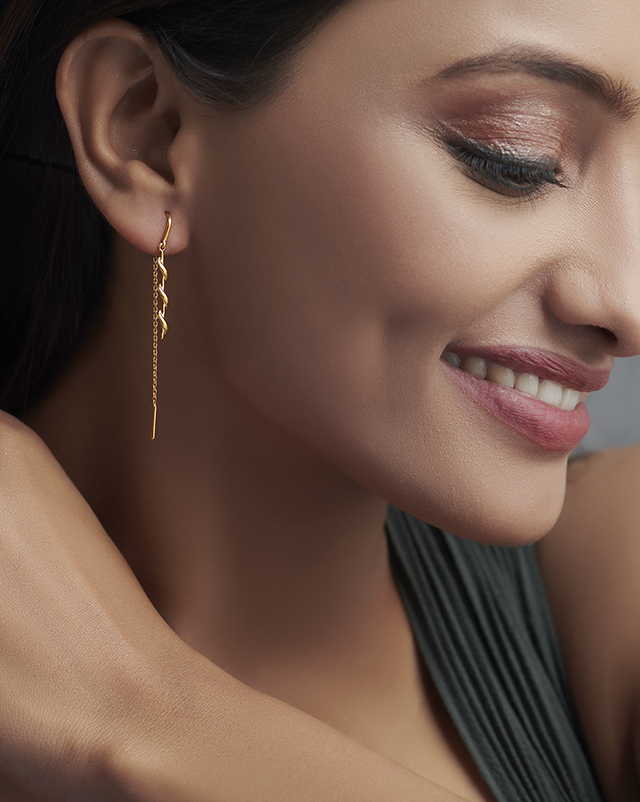 Nora 22KT Gold Earring