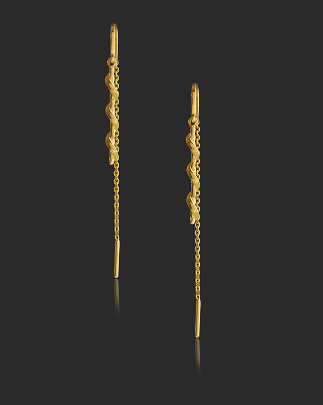 Nora 22KT Gold Earring