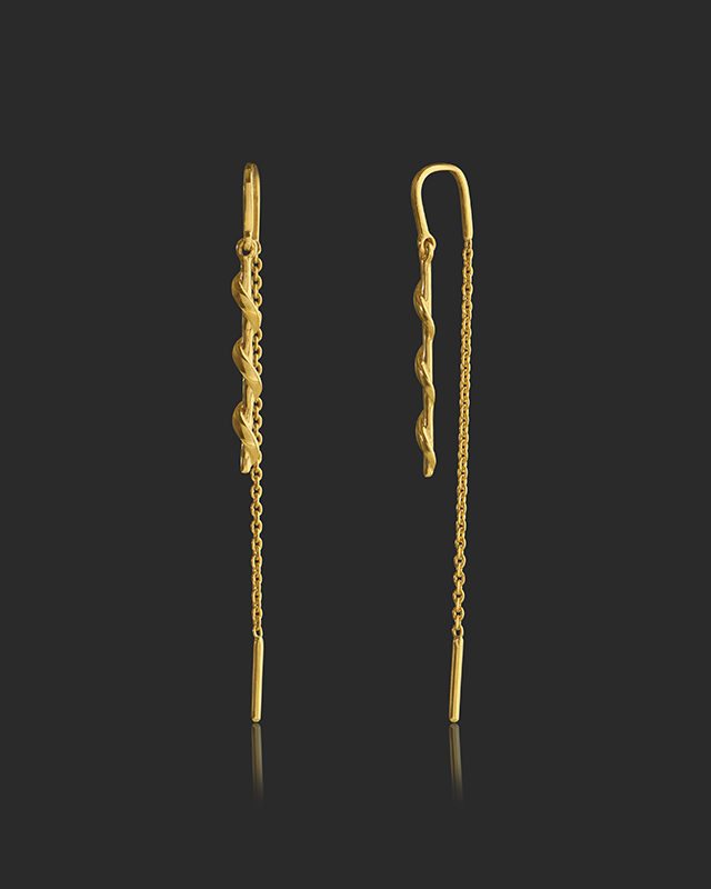 Nora 22KT Gold Earring