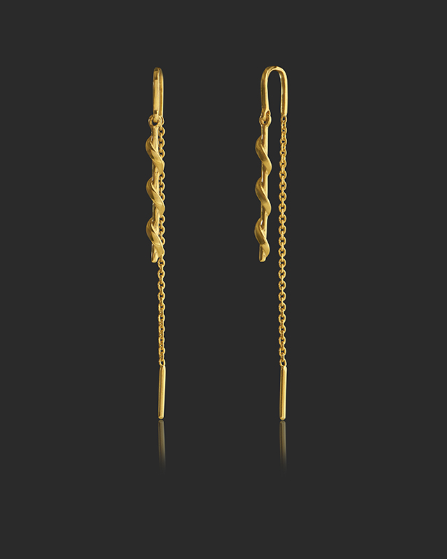 Nora 22KT Gold Earring
