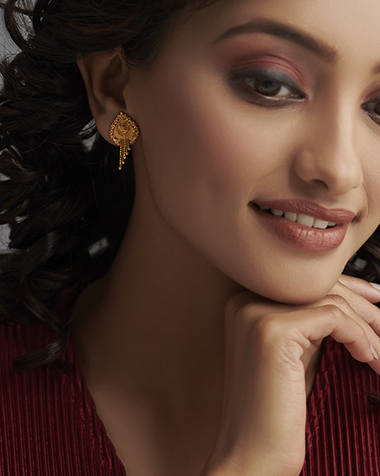 Aadya 22KT Gold Earrings