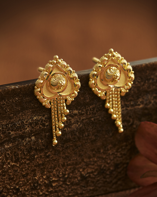 Aadya 22KT Gold Earrings