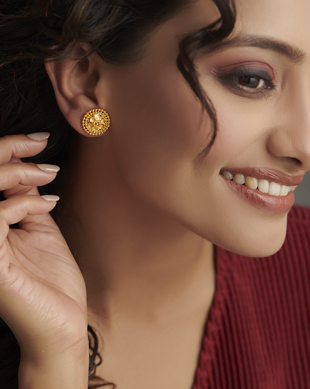 Dityaa 22KT Gold Earrings
