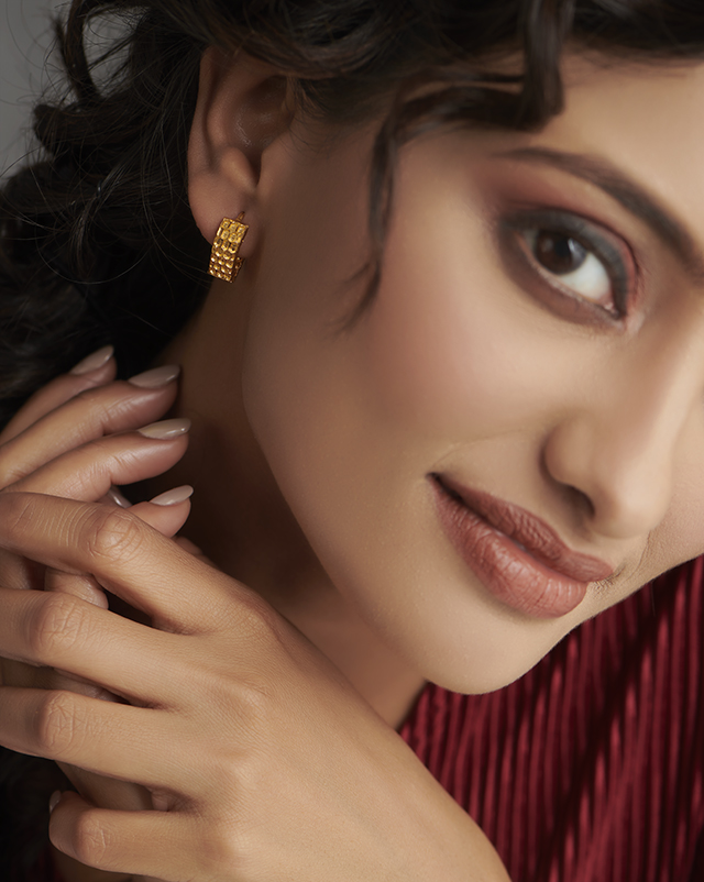 Mishika 22KT Gold Hoops Mishika 22KT Gold Hoops