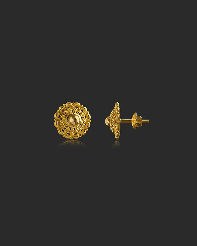 Mihisha 22KT Gold Earrings