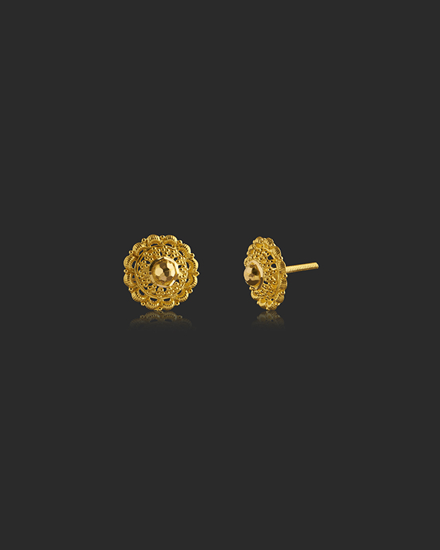 Mihisha 22KT Gold Earrings