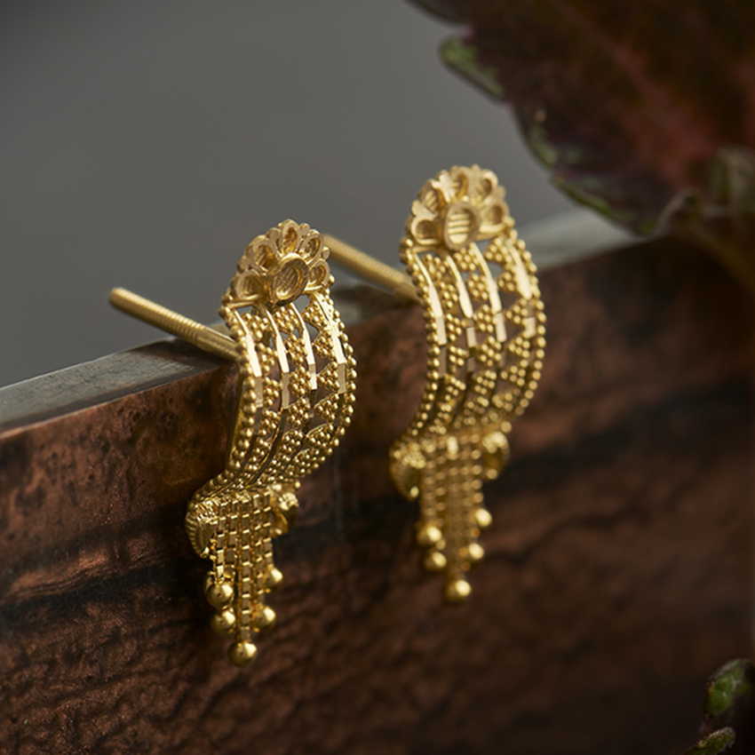Niha 22KT Gold Earrings Niha 22KT Gold Earrings