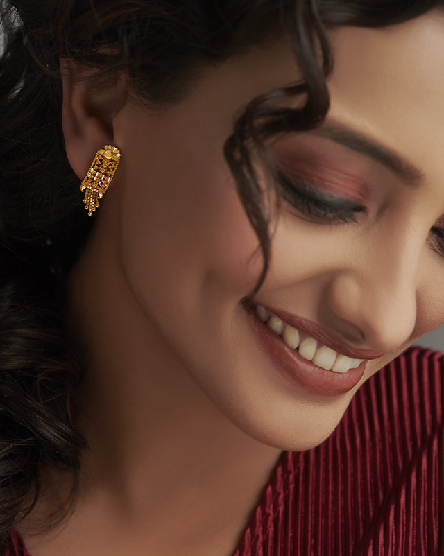 Niha 22KT Gold Earrings Niha 22KT Gold Earrings