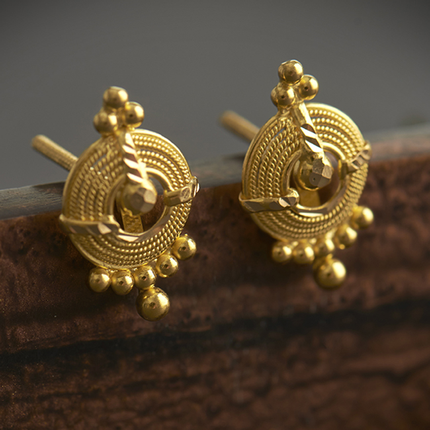 Jinisha 22KT Gold Earrings