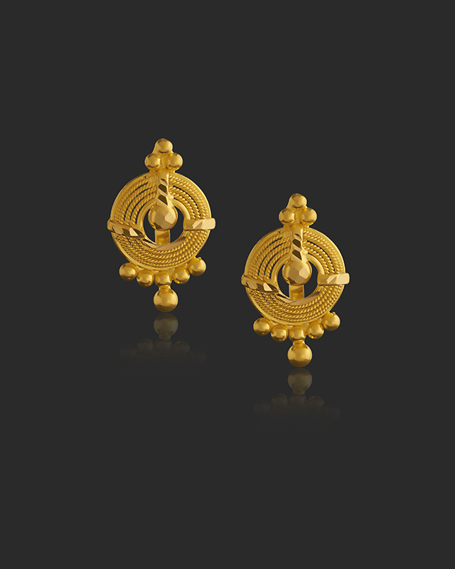 Jinisha 22KT Gold Earrings
