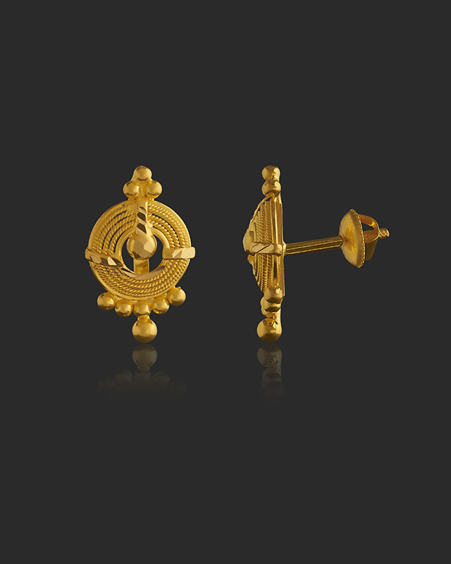 Jinisha 22KT Gold Earrings