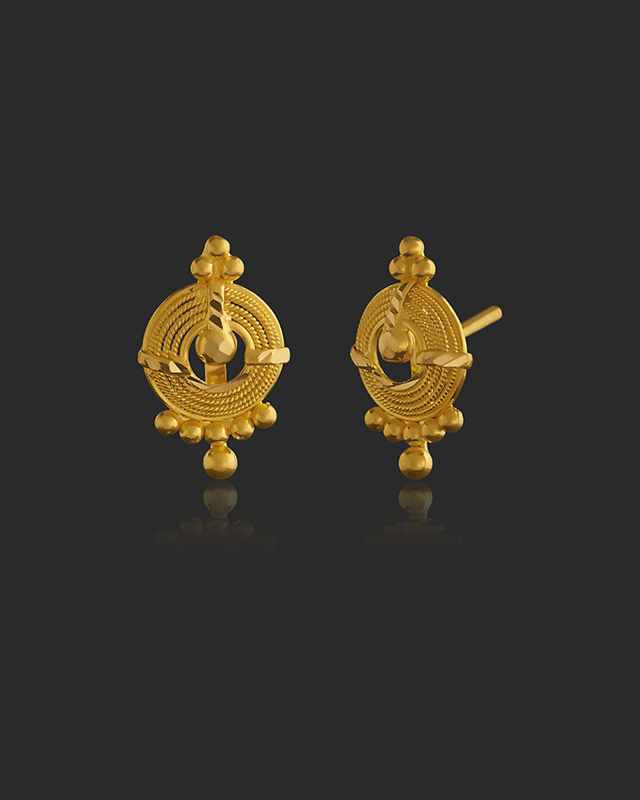 Jinisha 22KT Gold Earrings