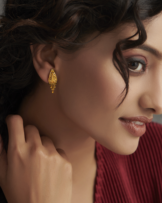 Kaviya 22KT Gold Earrings Kaviya 22KT Gold Earrings
