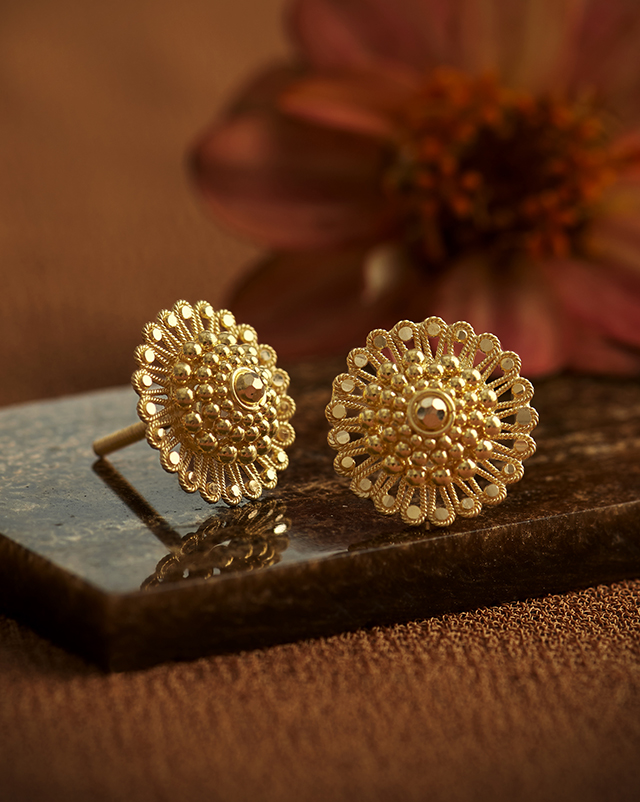 Shrinika 22KT Gold Earrings
