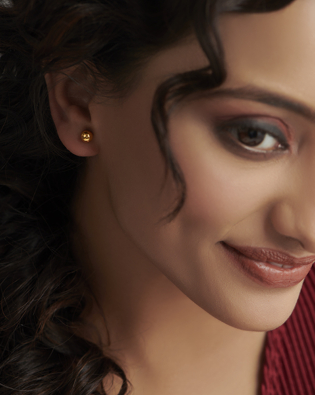 Saivi 22KT Gold Earrings