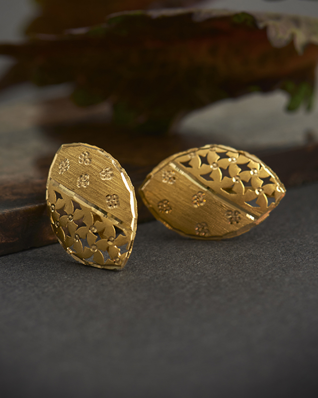 Gold Earrings 22 Karat Yellow Gold Aarushi 22KT Gold Earrings