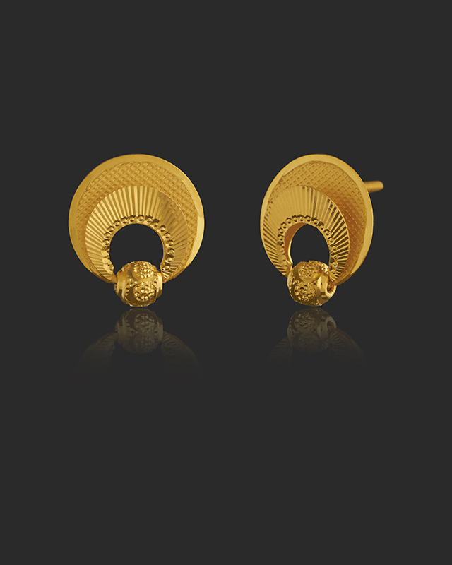 Reeva 22KT Gold Earrings Reeva 22KT Gold Earrings