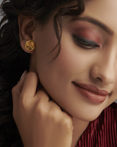 Ayaanshi 22KT Gold Earrings