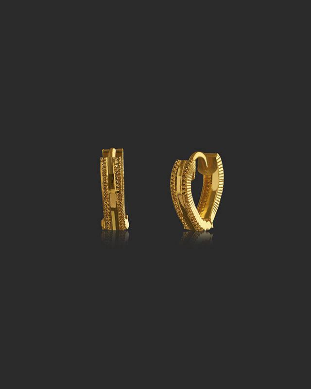 Ashvi 22KT Gold Hoops