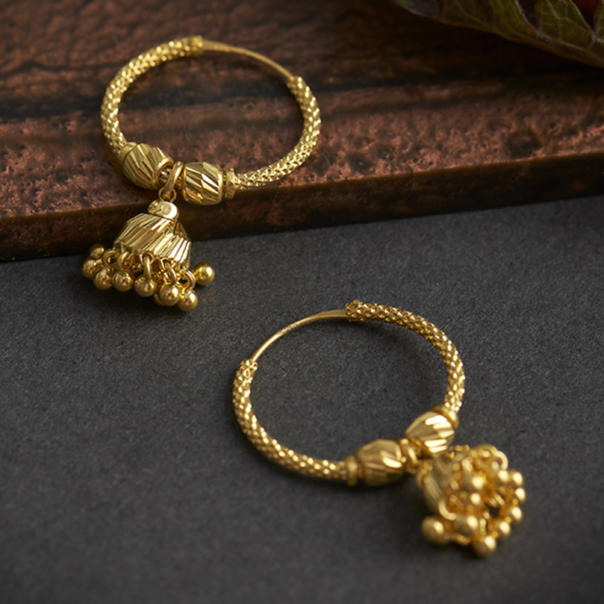 Kashvika 22KT Gold Hoops Kashvika 22KT Gold Hoops