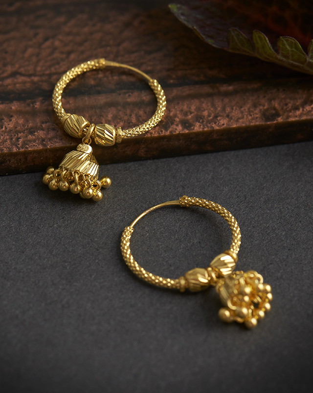 Kashvika 22KT Gold Hoops Kashvika 22KT Gold Hoops