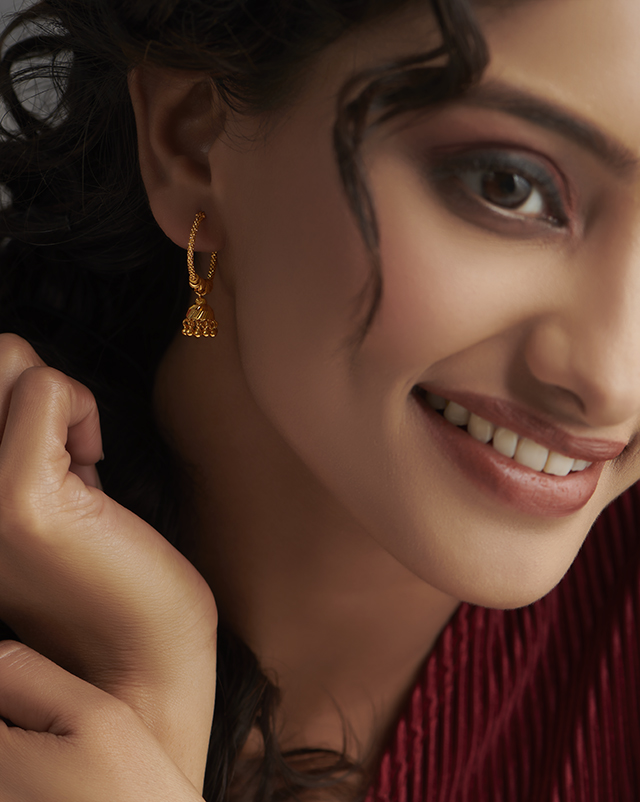 Kashvika 22KT Gold Hoops Kashvika 22KT Gold Hoops