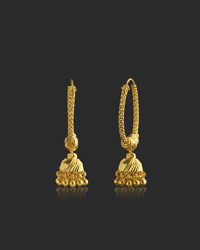 Kashvika 22KT Gold Hoops Kashvika 22KT Gold Hoops
