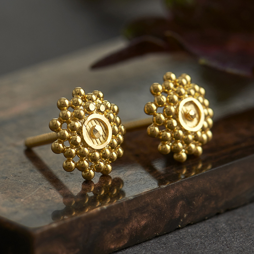 Reeva 22KT Gold Earrings