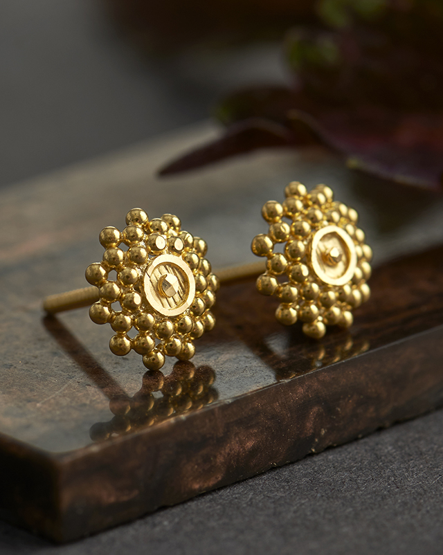 Reeva 22KT Gold Earrings