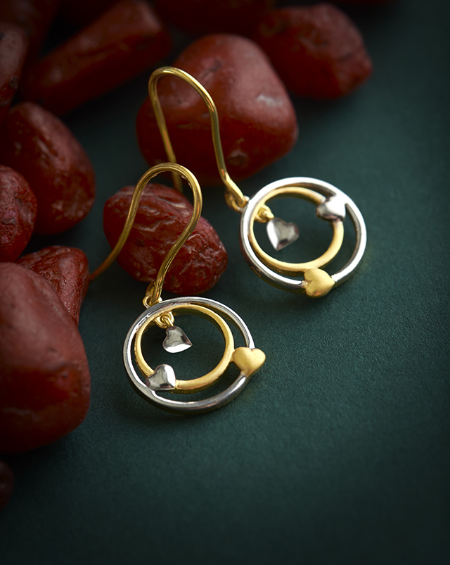 Gold Earrings 22 Karat Yellow Gold Sheyanshi 22KT Gold Earring