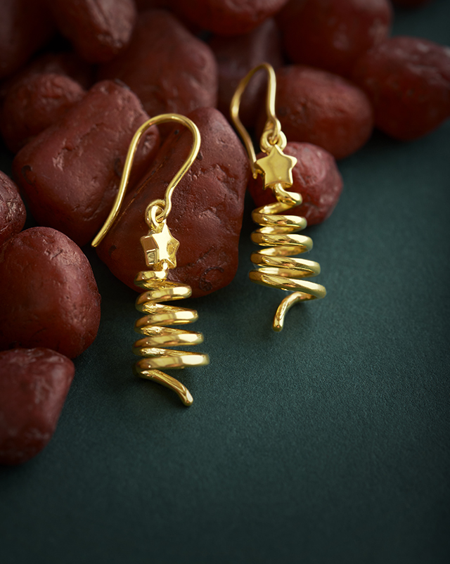 Gold Earrings 22 Karat Yellow Gold Ameesha 22KT Gold Earring