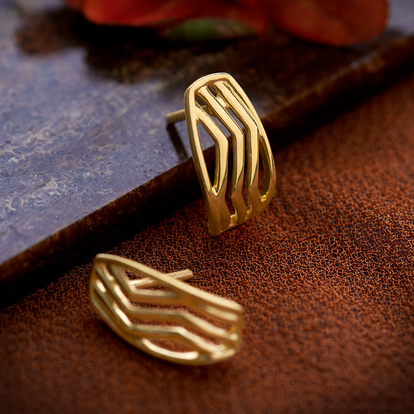 Gold Earrings 22 Karat Yellow Gold Nithya 22KT Gold Earring