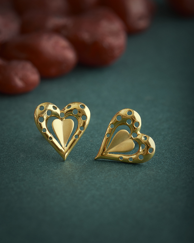 Gold Earrings 22 Karat Yellow Gold Ayanshi 22KT Gold Earrings