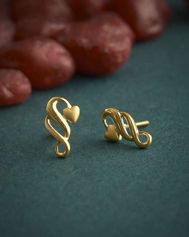 Gold Earrings 22 Karat Yellow Gold Manvika 22KT Gold Earrings