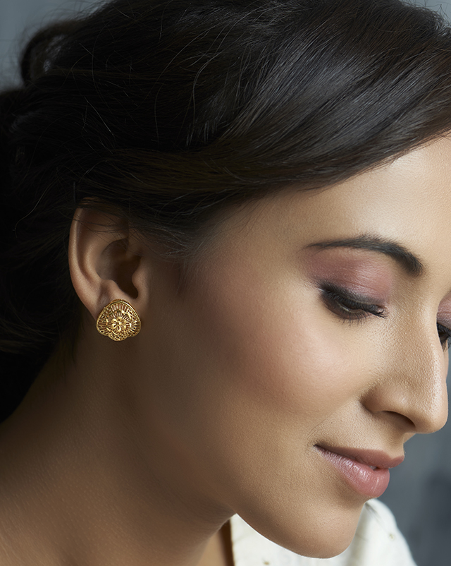 Devika 22KT Gold Earrings