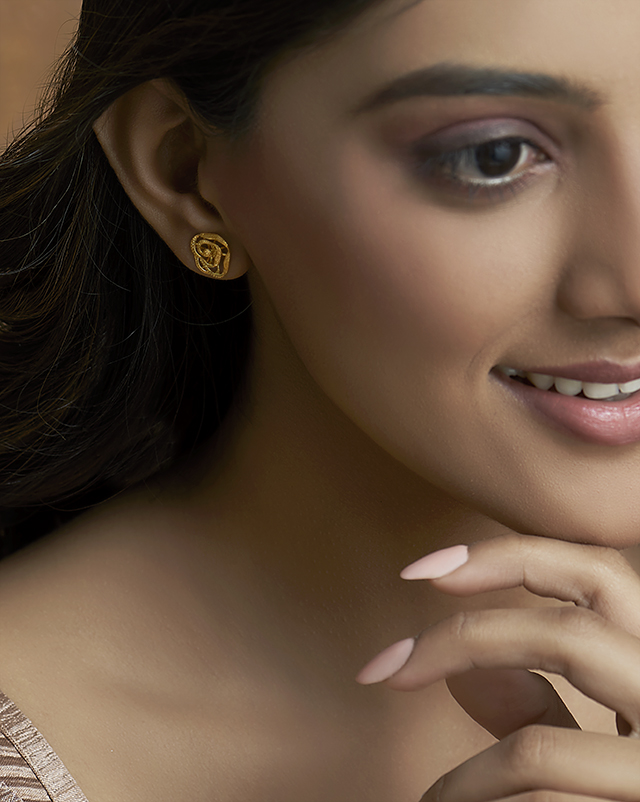 Deviska 22KT Gold Earrings Deviska 22KT Gold Earrings