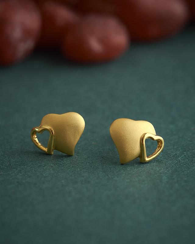 Gold Earrings 22 Karat Yellow Gold Mugdha 22KT Gold Earrings