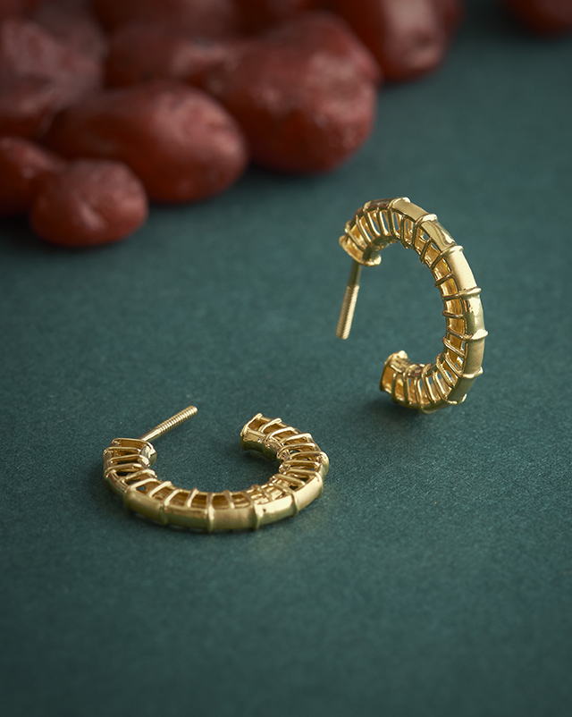 Gold Earrings 22 Karat Yellow Gold Shreenika 22KT Gold Earrings