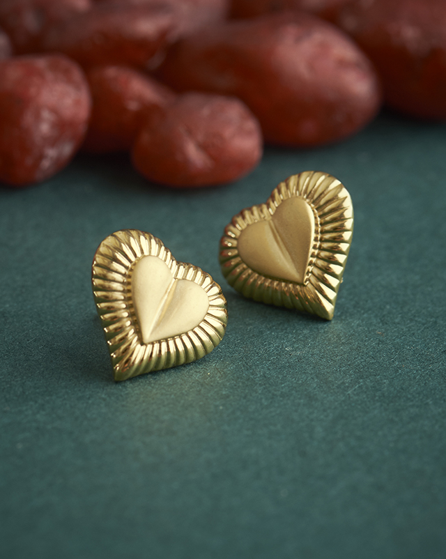 Gold Earrings 22 Karat Yellow Gold Yanshi 22KT Gold Earrings