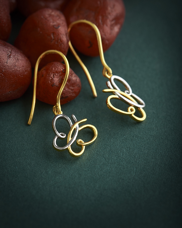 Gold Earrings 22 Karat Yellow Gold Ava 22KT Gold Earrings