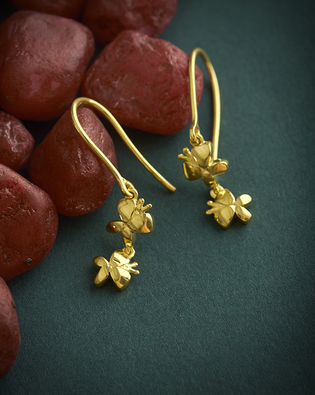 Gold Earrings 22 Karat Yellow Gold Kimana 22KT Gold Earrings