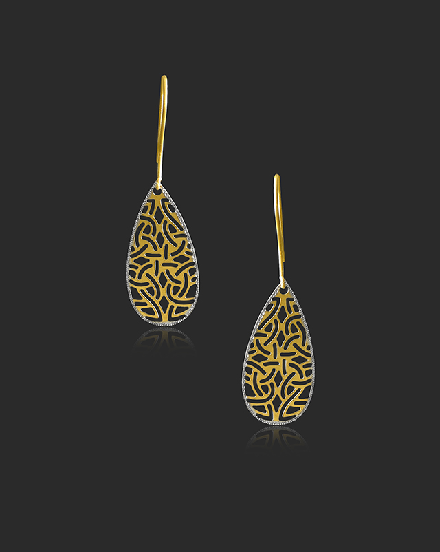 Sweta 22KT Gold Trendy Delicate Earrings