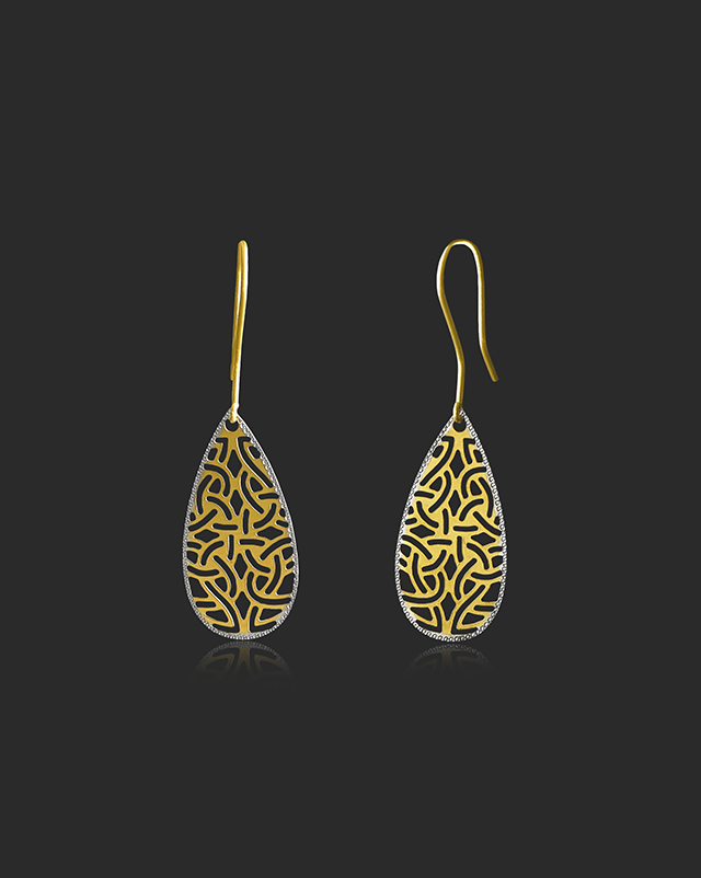 Sweta 22KT Gold Trendy Delicate Earrings